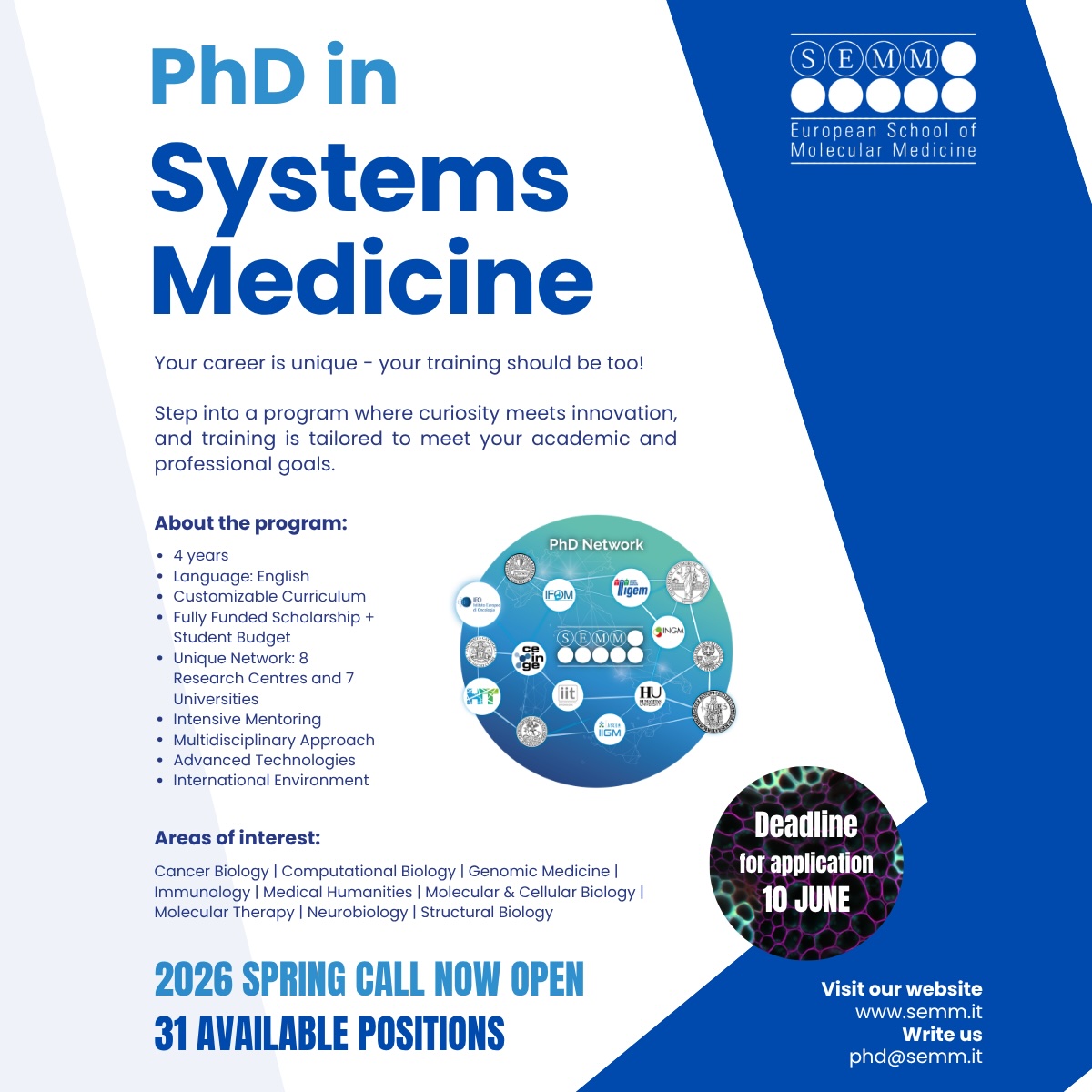 Spring PhD applications are now open!